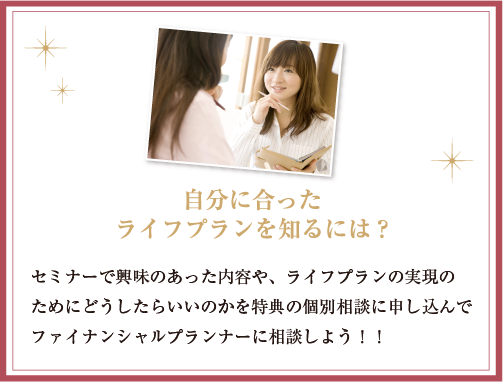 自分にあったライフプランをしるには?